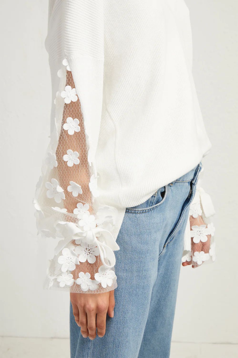 Caballo Lace Knit Sweater | French Connection (US)