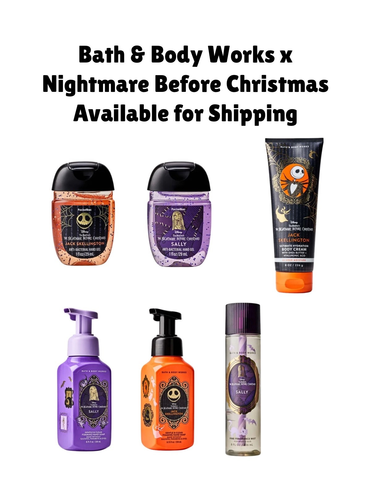 The current lineup of what’s still in stock for shipping from the Bath & Body Works Nightmare Before Christmas collection 🖤

#LTKHome #LTKSeasonal