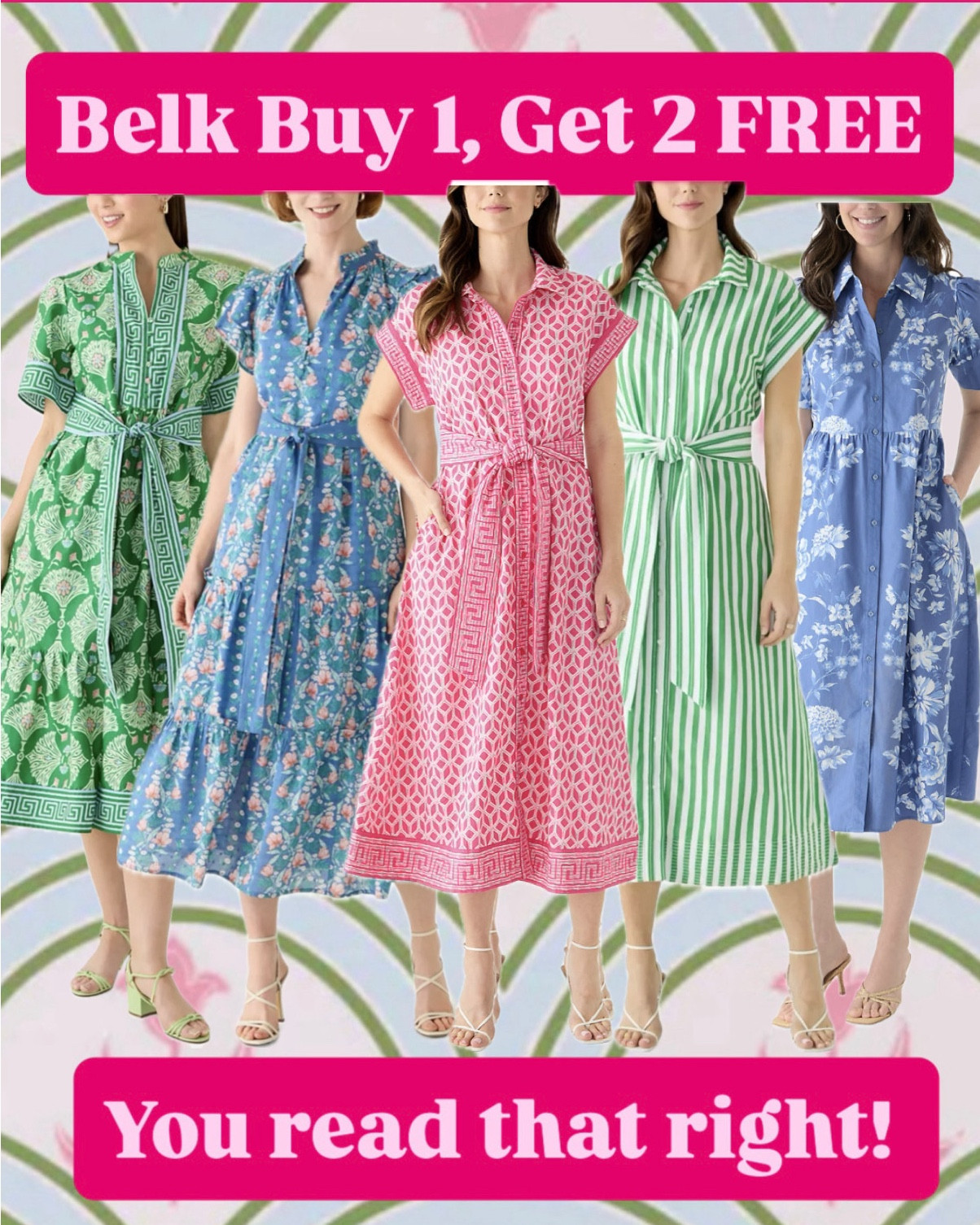 I cannot believe these gorgeous Belk dresses are buy 1 get 2 free!! 

#LTKgrwm #LTKootd #LTKSaleAlert