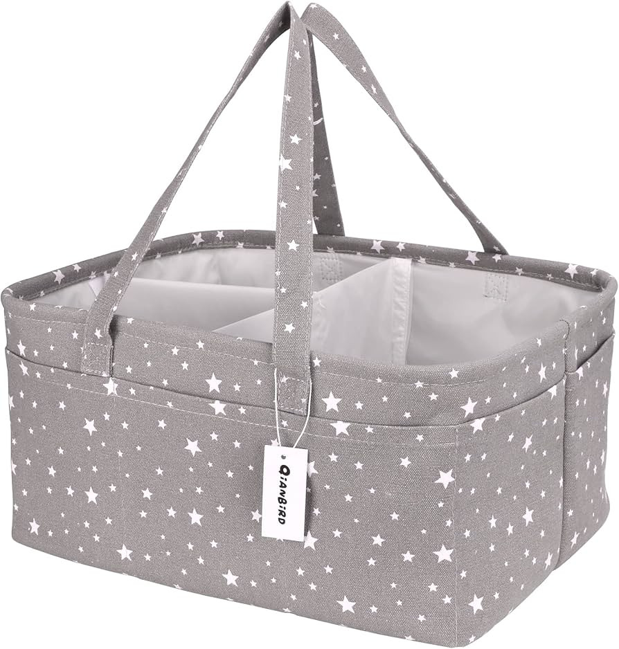 Baby Diaper Caddy Large Collapsible Nursery Organizer Storage Basket for Boy Girl Portable Holder... | Amazon (US)