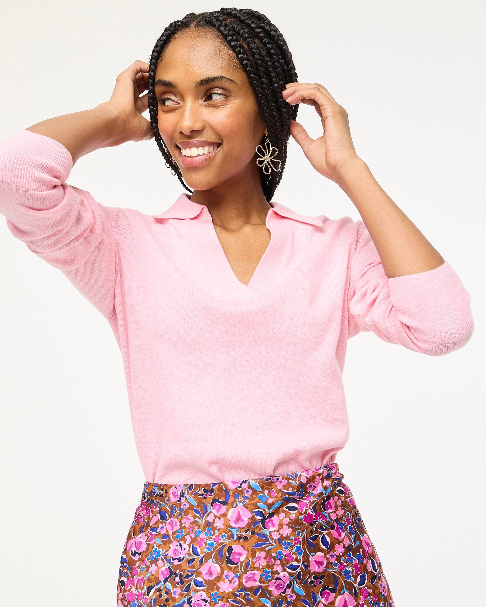 Cotton sweater-polo | J.Crew Factory