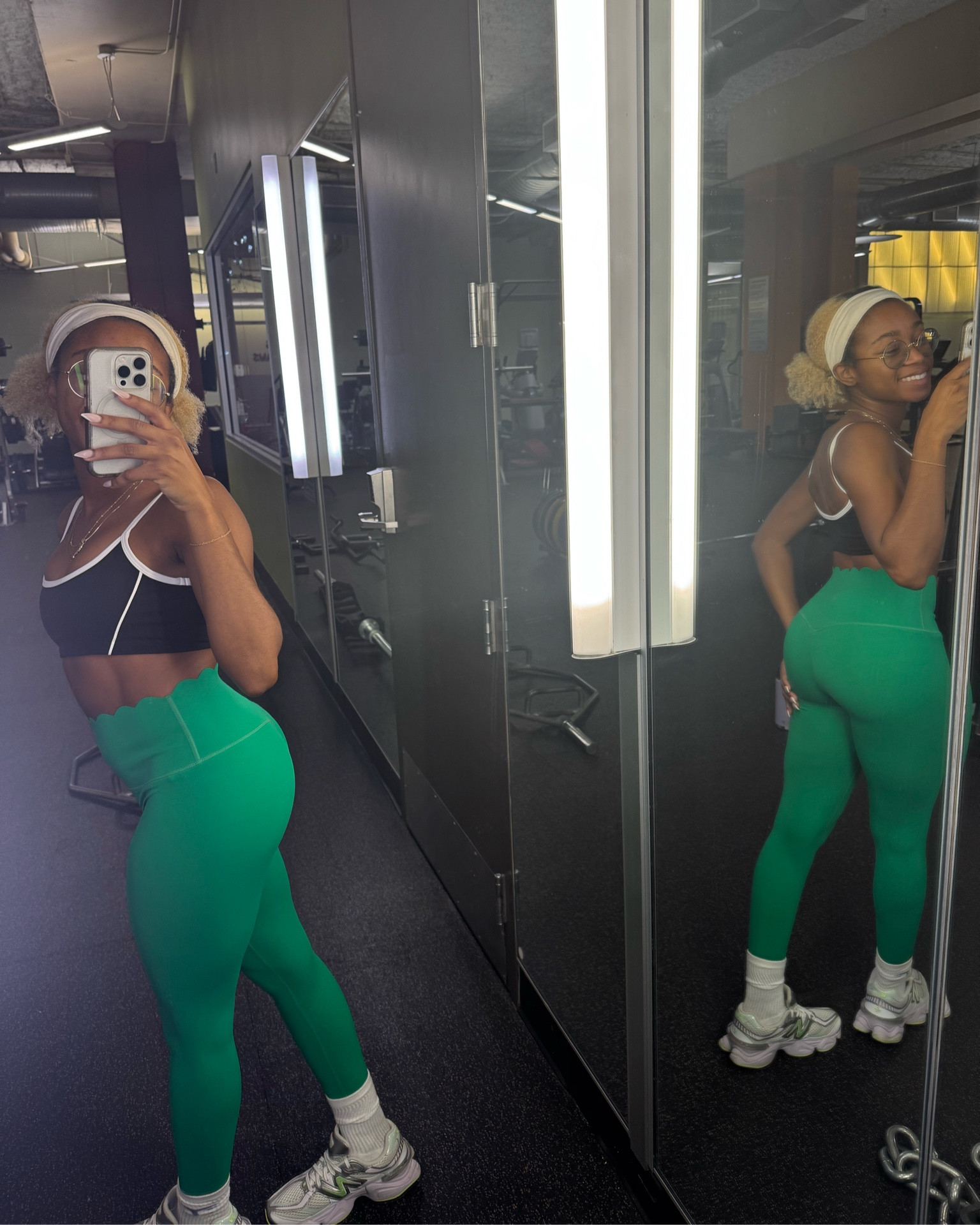 Wore the perfect leggings for my  Pilates Reformer class today! 
The scalloped waist detail is so pretty and flattering! 
Sweat proof easy to move in and provides support! 💚

#LTKGiftGuide #LTKActive #LTKFitness