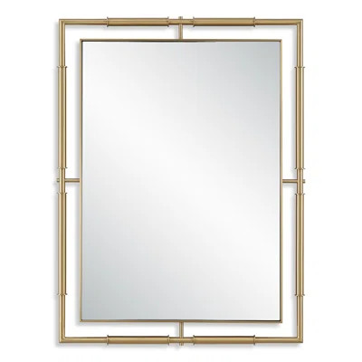 Onur Rectangle Brass Mirror | Wayfair Professional