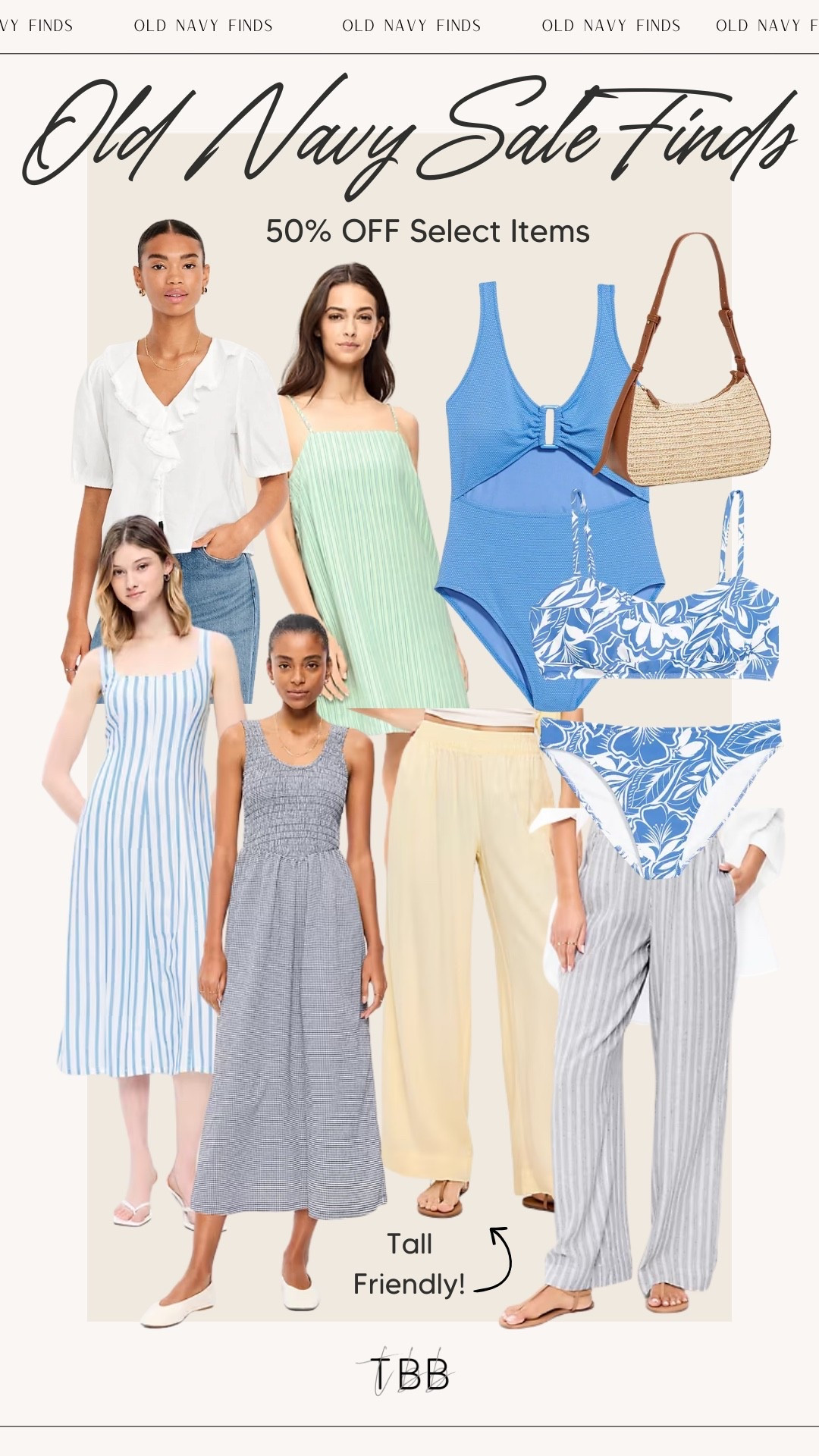 Spring finds from Old Navy’s sale! Get 50% off so many good pieces! 

#LTKSeasonal #LTKTall #LTKSaleAlert
