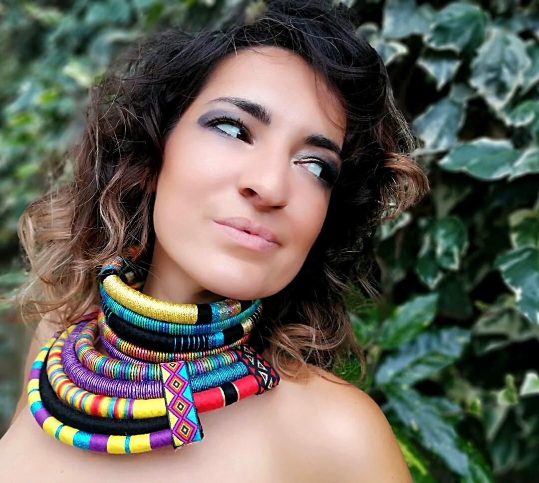 African Jewelry Set, Necklace on sale, Statement Necklace, Choker Necklace, Labor Day, Festival J... | Etsy (US)