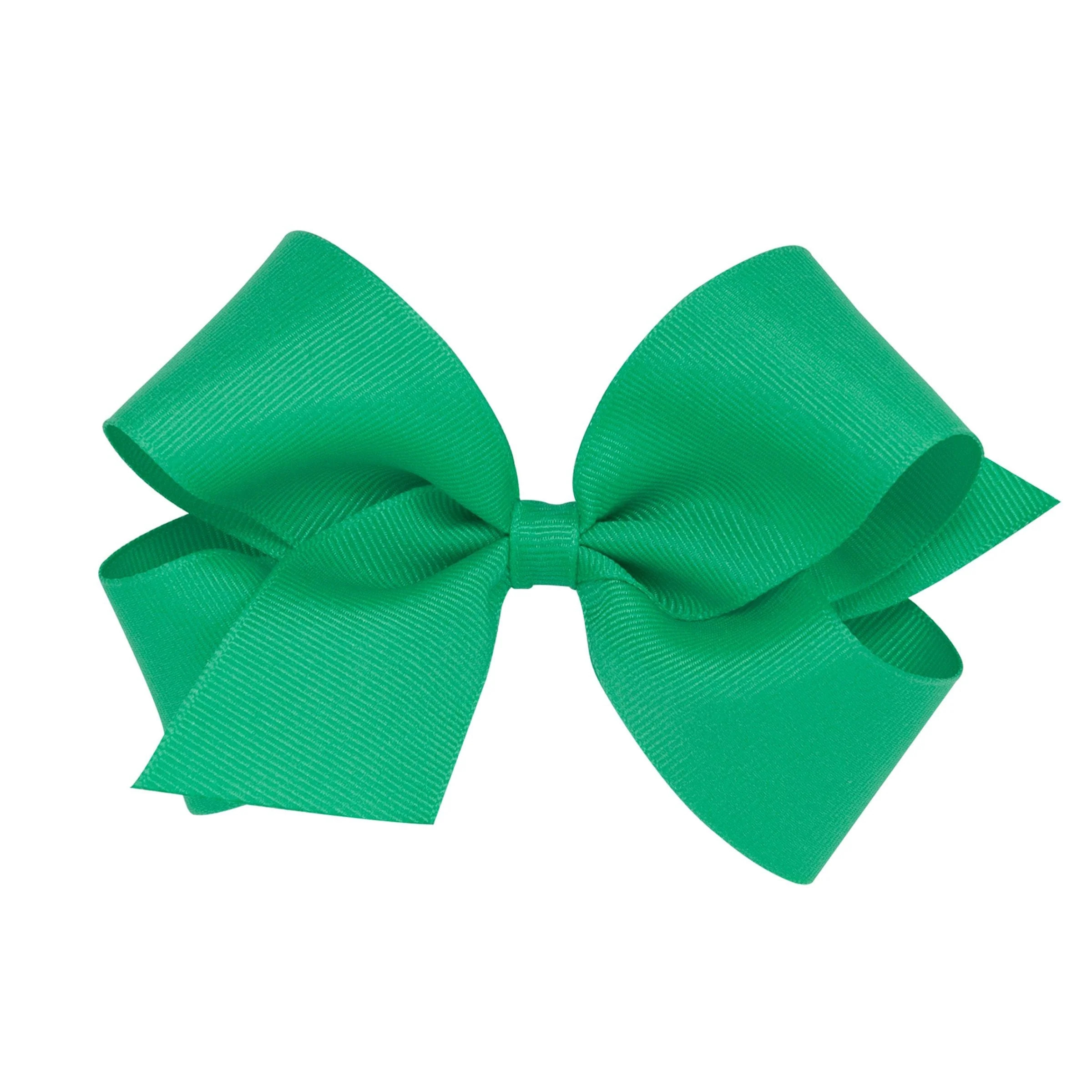 Medium Classic Grosgrain Hair Bow- Fern Green | Little English