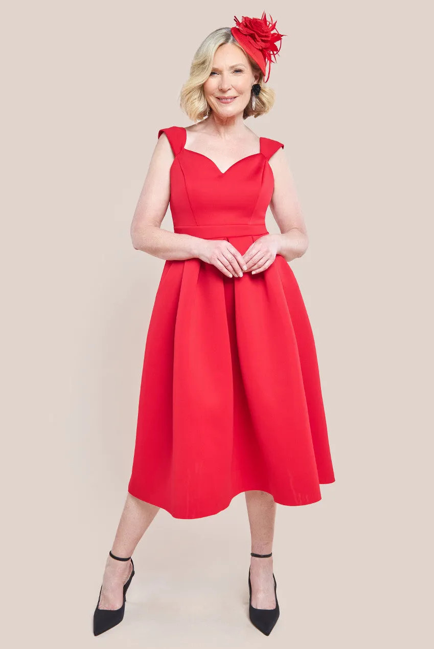 Dresses | Scuba Foam Skater Midi Dress | Goddiva | Debenhams UK