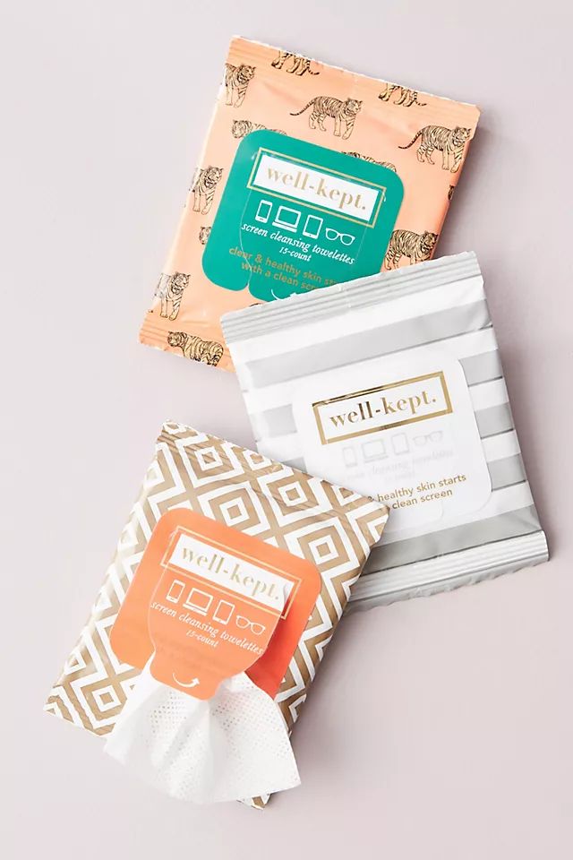 Well-Kept Screen Cleansing Towelettes Trio | Anthropologie (US)