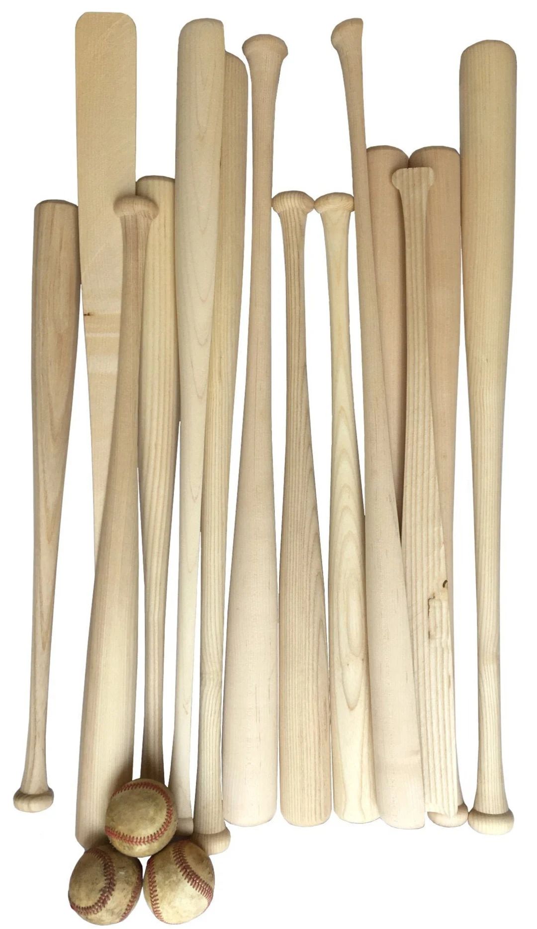 1 wood baseball bat half for crafts. Pick a size. | Etsy (US)