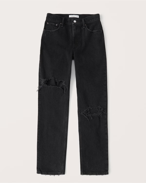 90s Low Rise Straight Jeans | Abercrombie & Fitch (US)