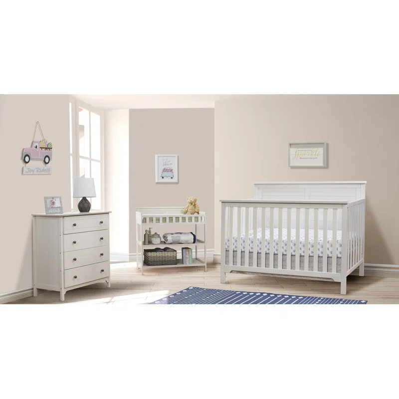 Farmhouse Convertible 3 -Piece Nursery Furniture Set | Wayfair North America
