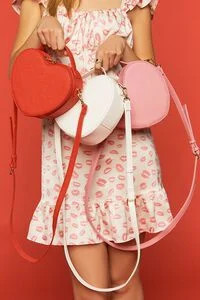 Faux Leather Heart Crossbody Bag | Forever 21 (US)