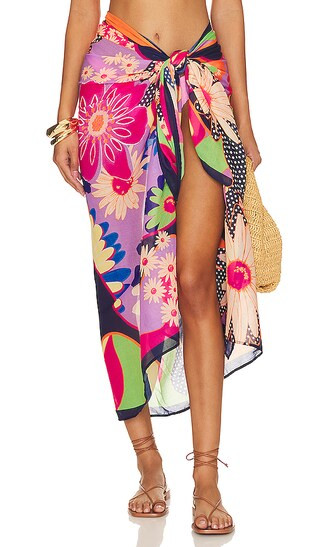 X Revolve Marine Pareo in 70s Floral | Revolve Clothing (Global)