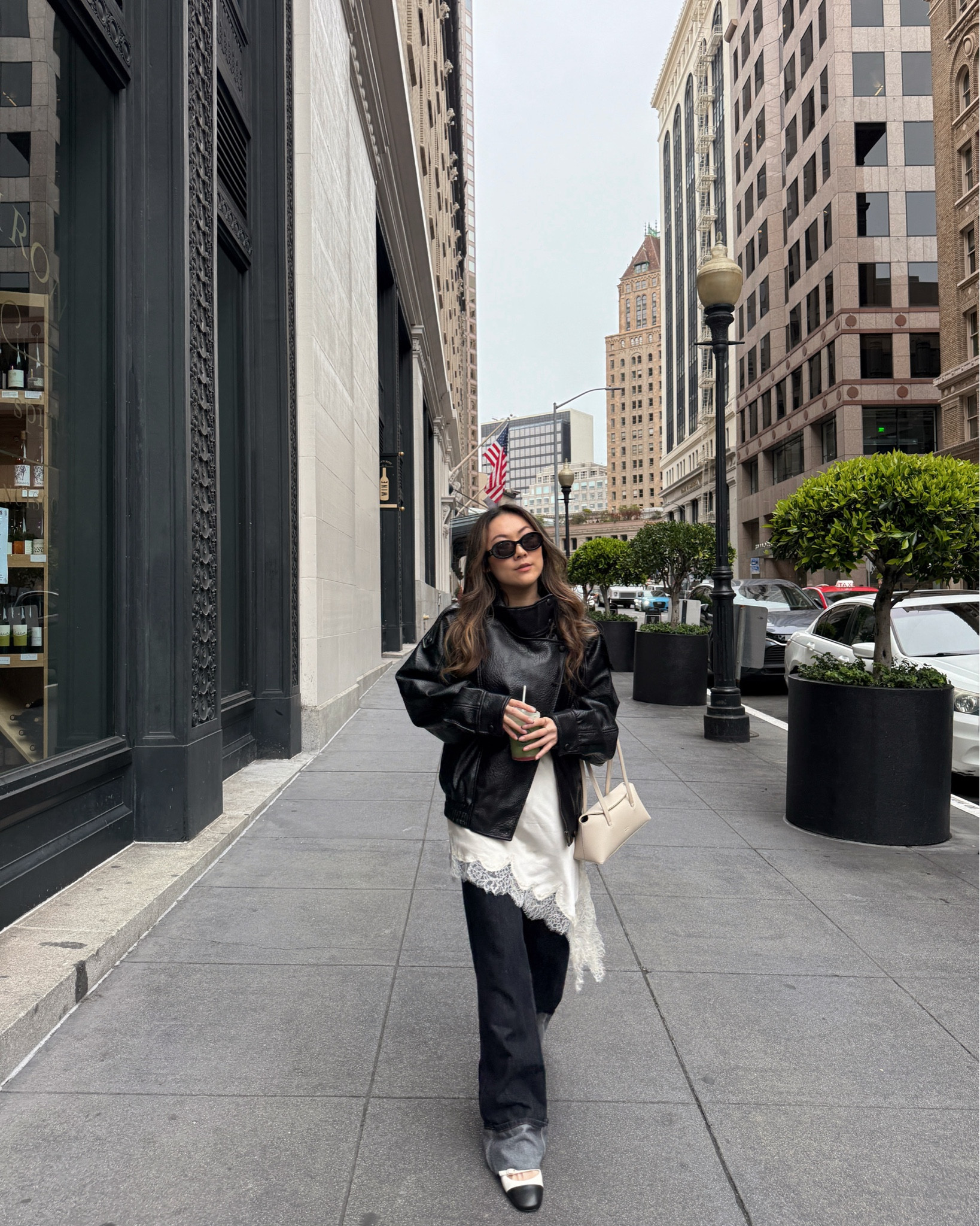 zara jacket and top