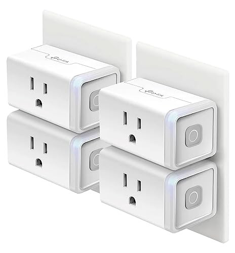 Kasa Smart Plug HS103P4, Smart Home Wi-Fi Outlet Works with Alexa, Echo, Google Home & IFTTT, No Hub Required, Remote Control, 15 Amp, UL Certified, 4-Pack, White | Amazon (US)