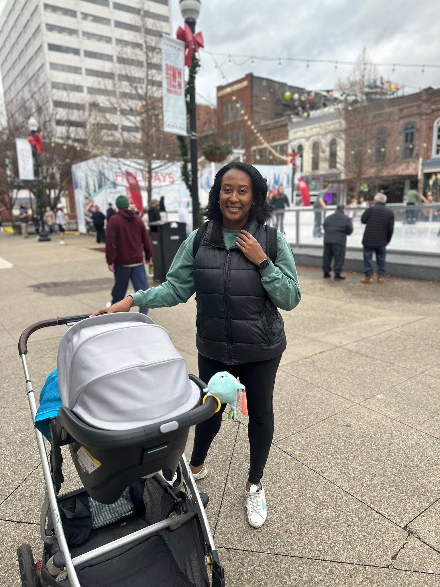 Baby | stroller | leggings | black leggings | puffer vest 

#LTKOver40 #LTKShoeCrush #LTKBaby