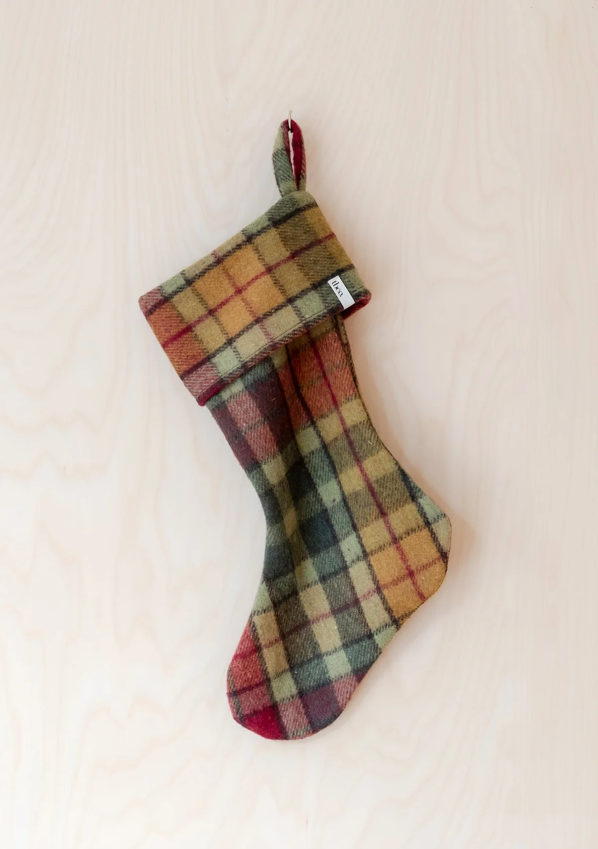 Recycled Wool Christmas Stocking in Buchanan Autumn Tartan | The Tartan Blanket Co.