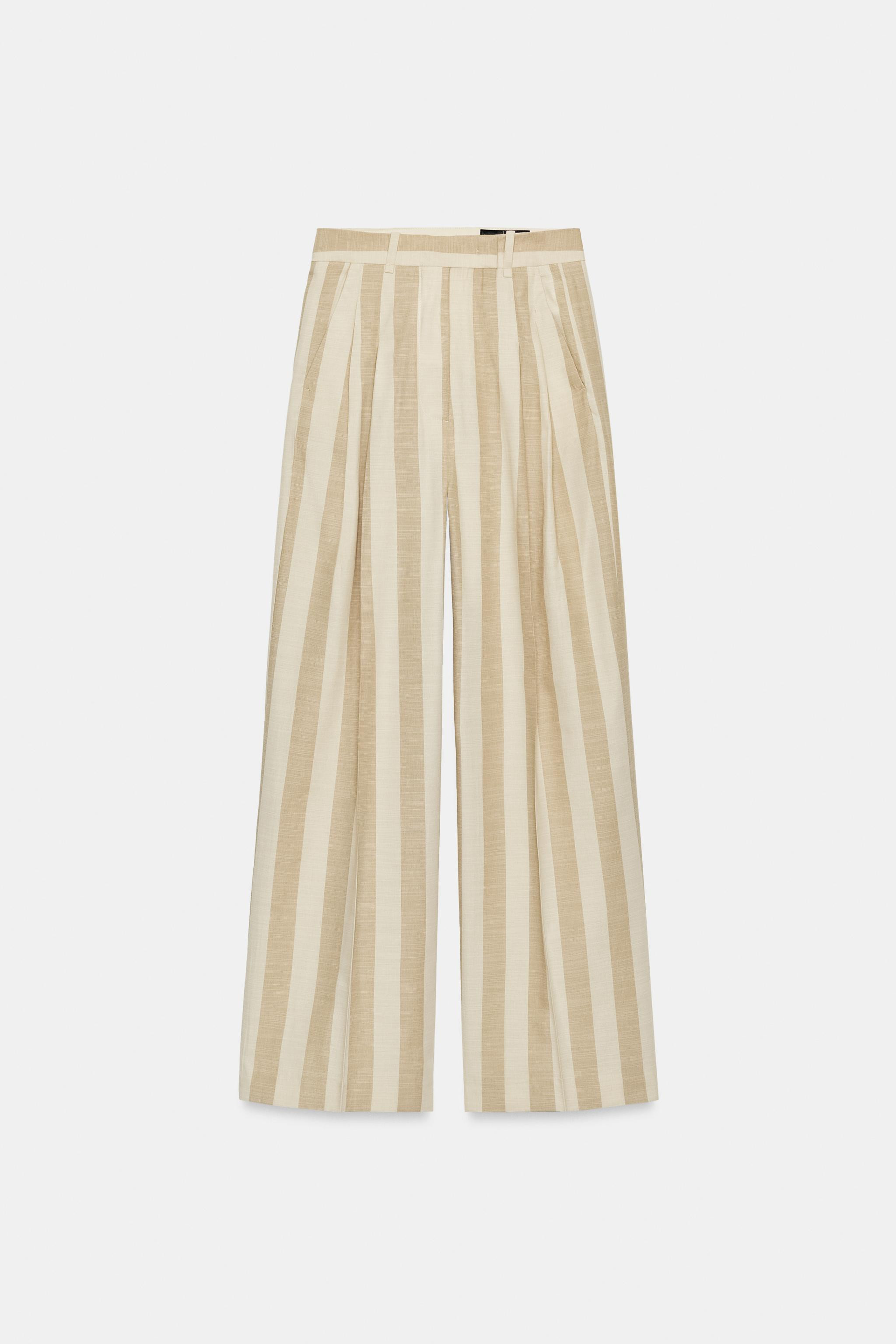 ZW COLLECTION HOSE MIT WEITEM BEIN UND STREIFEN | Zara DE