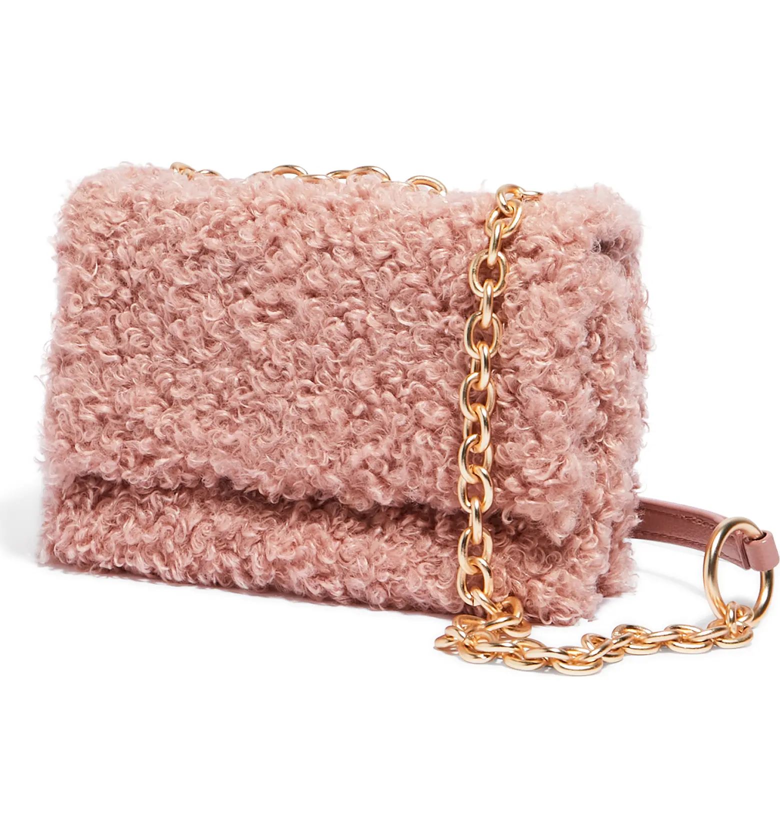 HOUSE OF WANT H.O.W. We Slay Small Faux Shearling Shoulder Bag | Nordstrom | Nordstrom