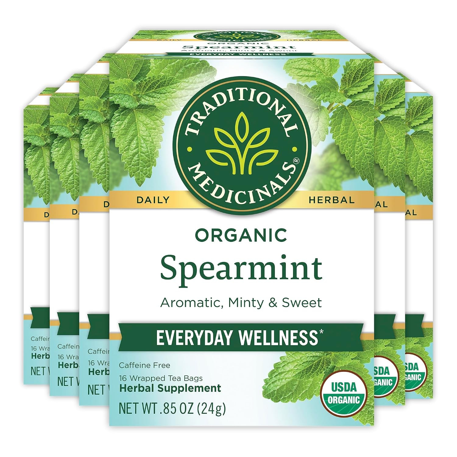 Traditional Medicinals Organic Spearmint, 96 Tea Bags | Amazon (US)