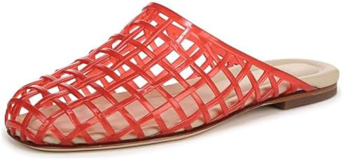 Jelly Shoes for Women Jelly Mesh Flat Sandals Closed Toe Round Toe Slides Flats Slip on Summer Sl... | Amazon (US)