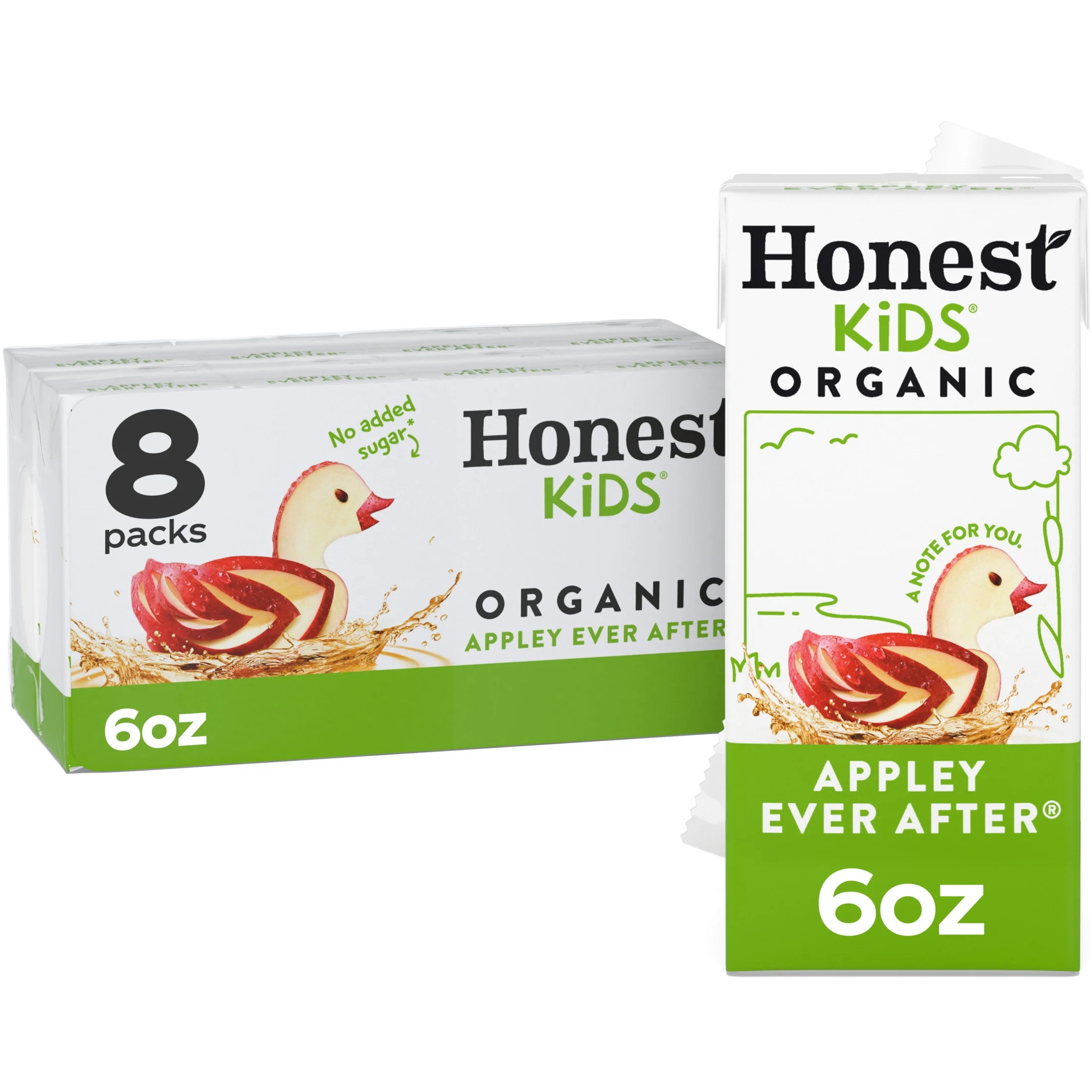 Honest Kids Organic Appley Ever After Fruit Juice, 6 fl oz, 8 Juice Boxes - Walmart.com | Walmart (US)