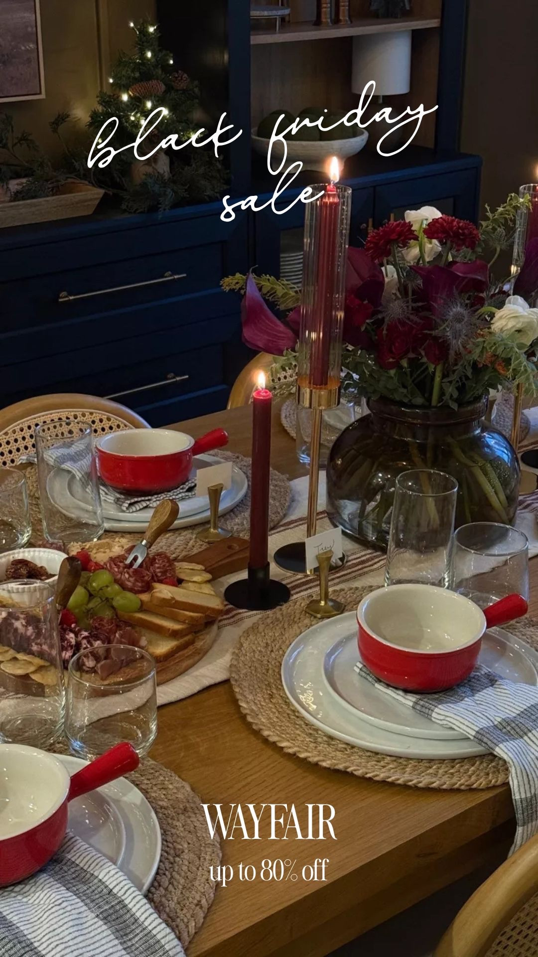 Wayfair holiday tablescape! So many great details for Black Friday! Up to 80% off! 

#LTKHoliday #LTKCyberWeek