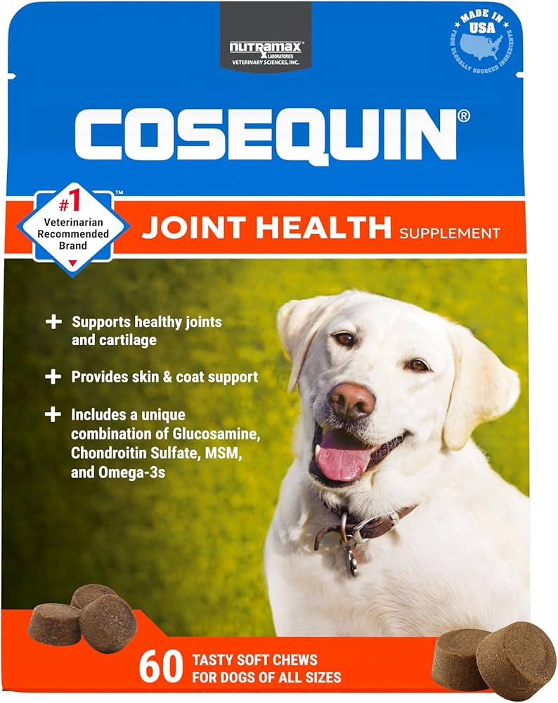 Nutramax Cosequin for Dogs Joint Health Supplement, Contains Glucosamine for Dogs, Chondroitin, M... | Amazon (US)