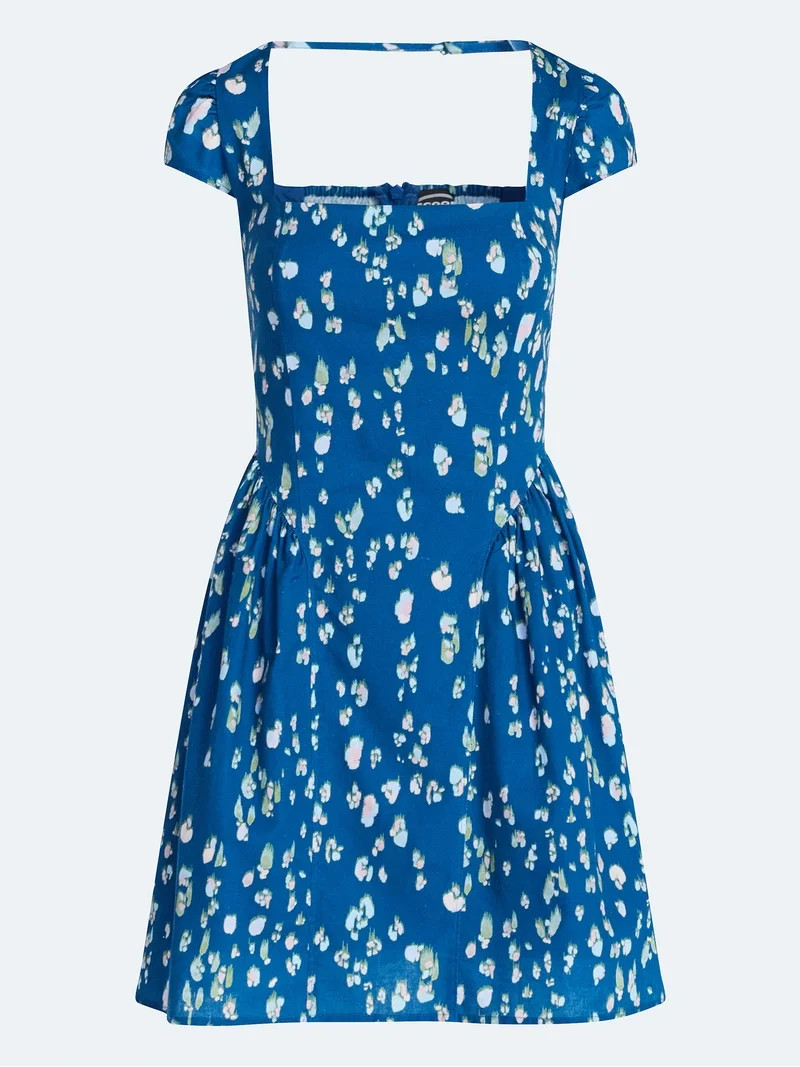 Scoop Women's Square Neck Mini Dress, Sizes XS-XXL | Walmart (US)