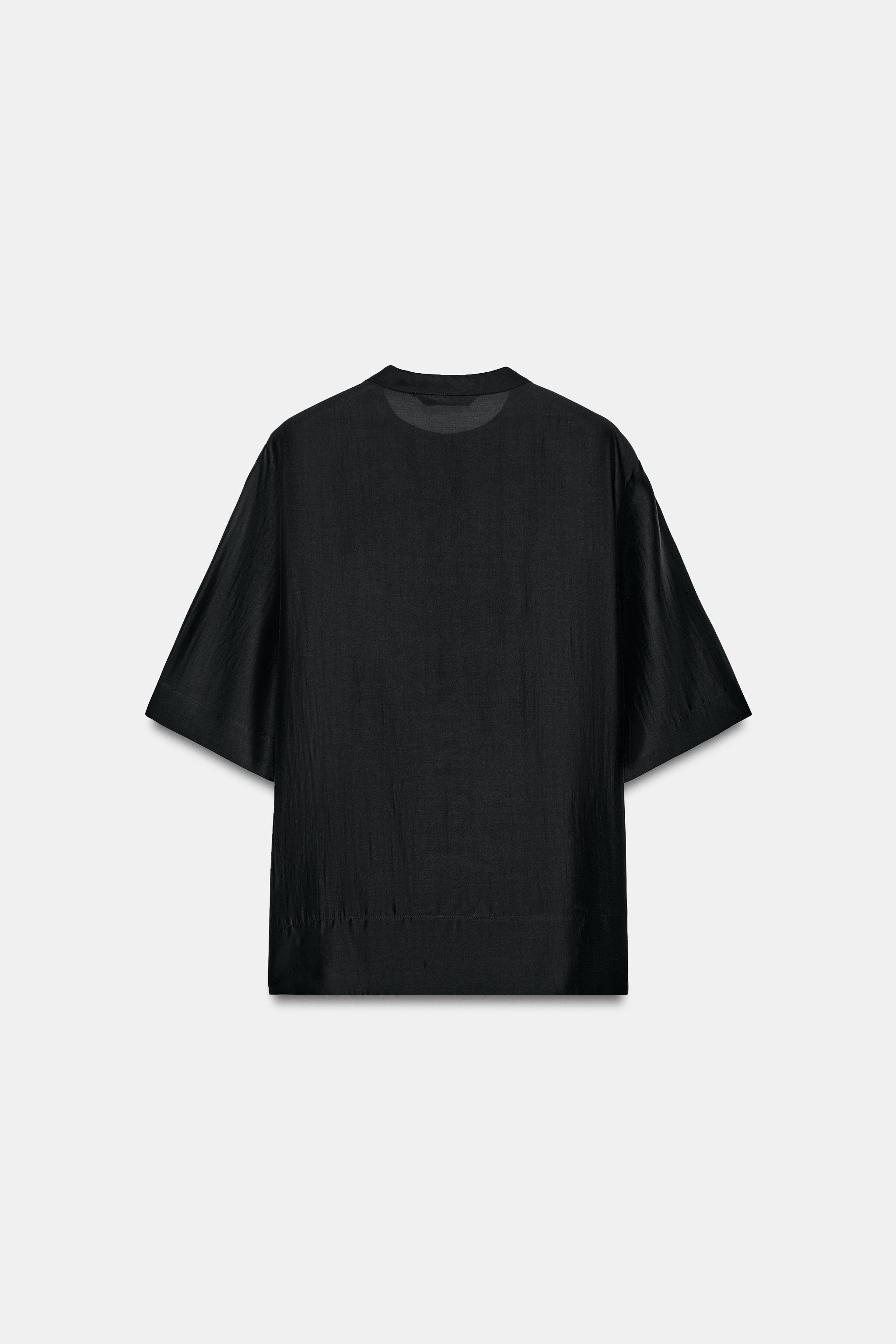 ZW COLLECTION FLOWING SHORT SLEEVE BLOUSE | Zara UK