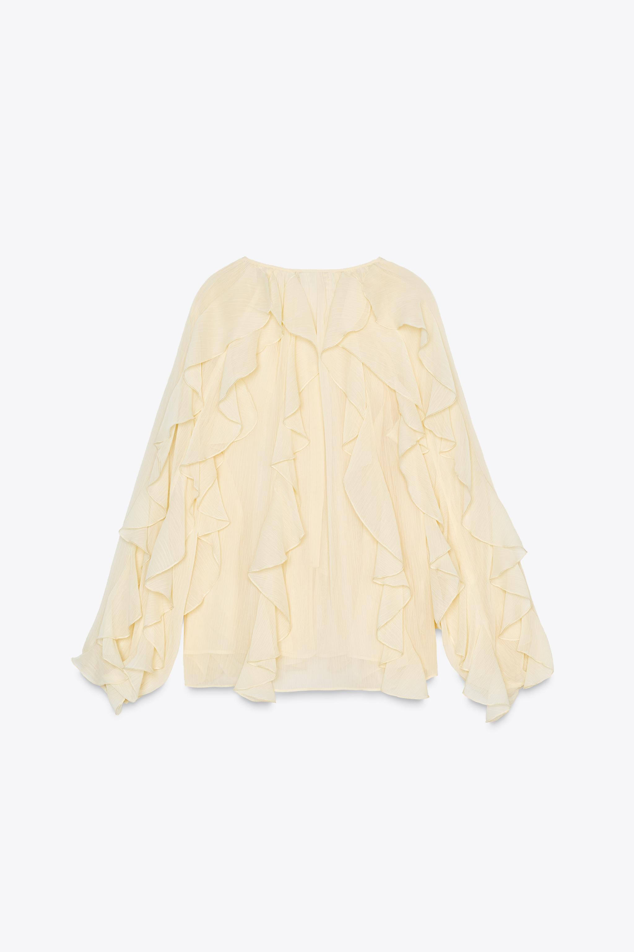 RUFFLED BLOUSE ZW COLLECTION | Zara US