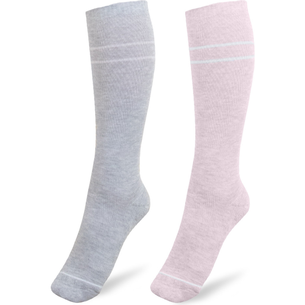Kindred Bravely Premium Maternity Compression Socks in Pink & Grey Heather at Nordstrom, Size Large | Nordstrom