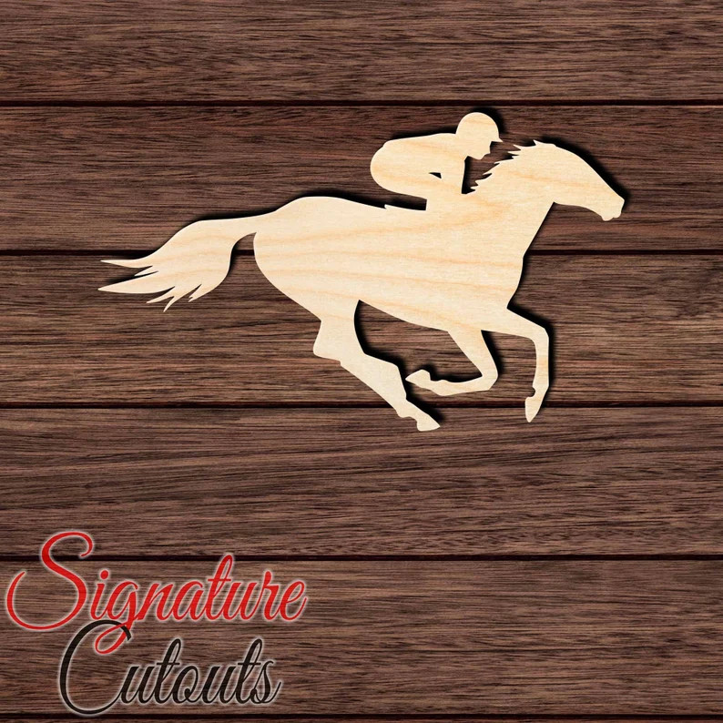 Horse Jockey 001 Wooden Shape Cutout for Crafting, Home & Room Décor, and Other DIY Projects - M... | Etsy (Global)