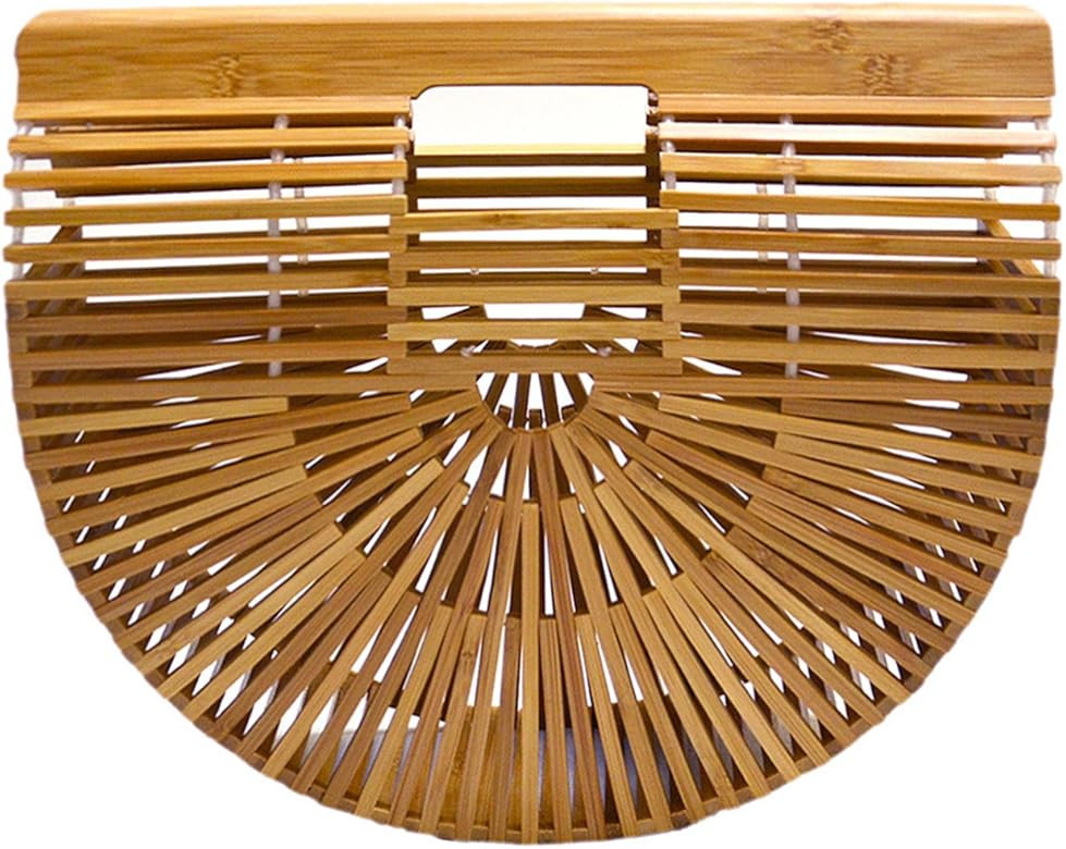 Womens Bamboo Handbag Handmade Large Tote Bag | Amazon (US)