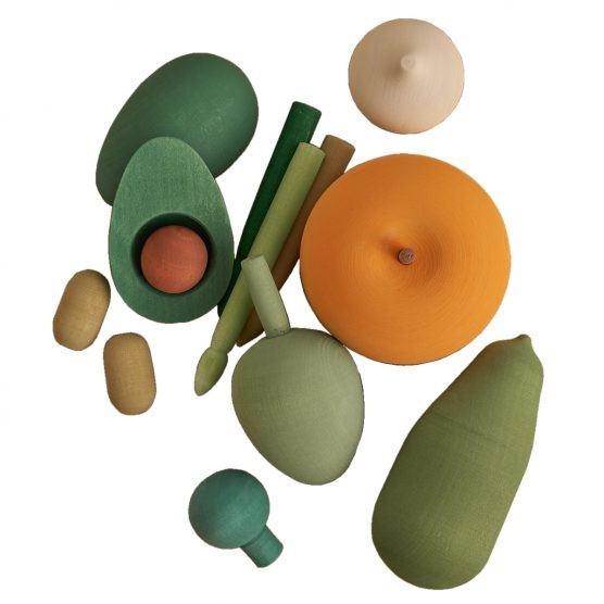 Raduga Grez Vegetable Wooden Food Set – Volume 2 | The Tot