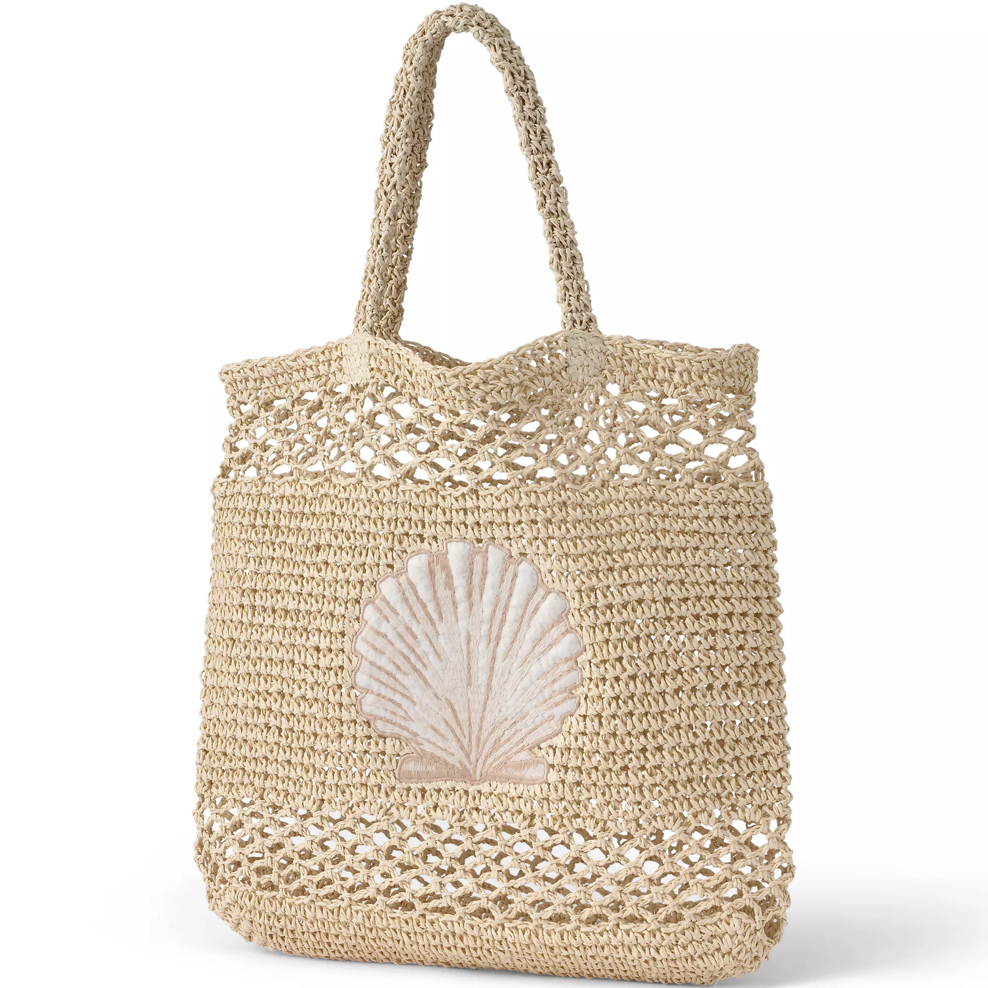 Novelty Openweave Straw Bag | Lands' End (US)