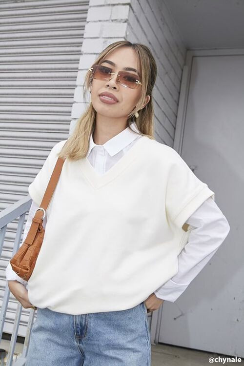 French Terry Oversized Vest | Forever 21 (US)