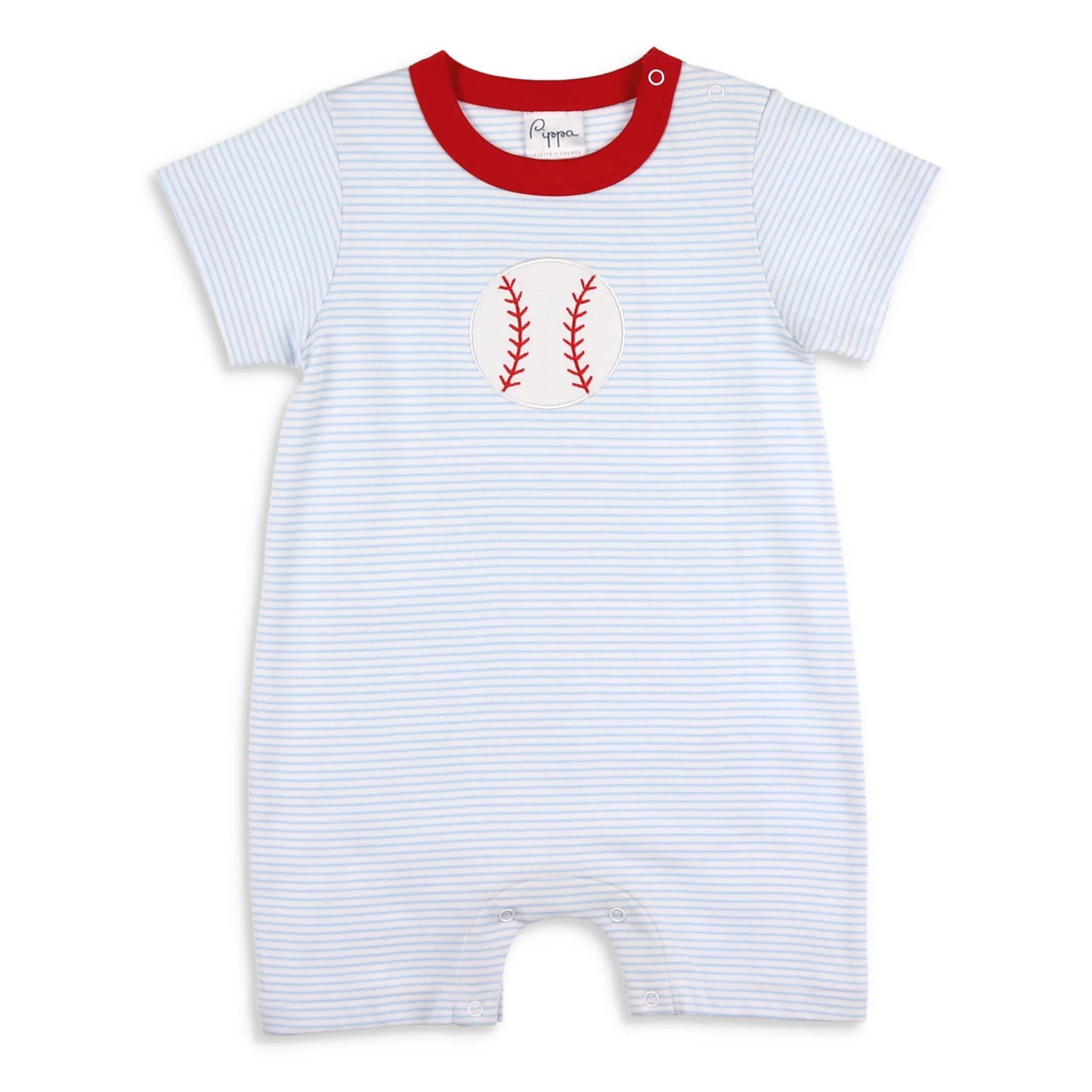 Boys Play Ball Romper - Shrimp and Grits Kids | Shrimp and Grits Kids