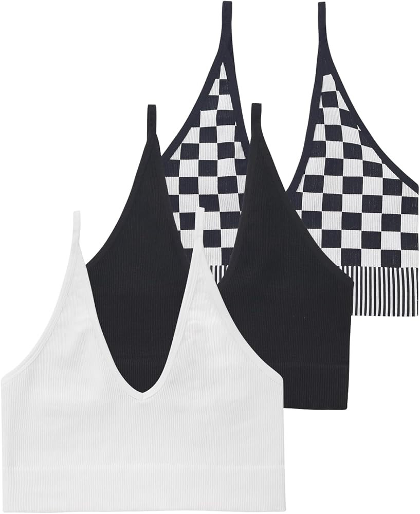 1-3 Pack V Neck Crop Tank Tops for Women Adjustable Spaghetti Strap Tank Tops Cropped Camisole To... | Amazon (US)