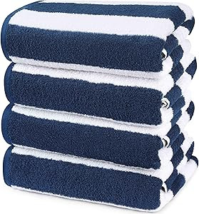 Utopia Towels [4 Pack Cabana Stripe Beach Towel, (30 x 60 Inches) Oversized 100% Ring Spun Cotton... | Amazon (US)