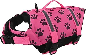 Doglay Dog Life Jacket, Dog Life Vest for Swimming Boating, Adjustable Puppy Life Jacket with Ref... | Amazon (US)