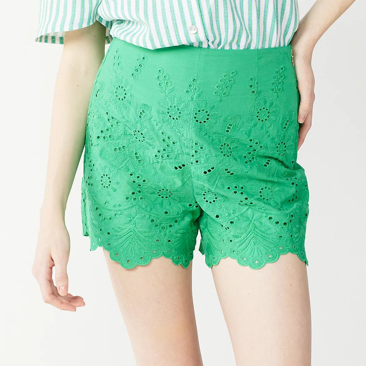 Women's DRAPER JAMES RSVP™ Embroidered Shorts | Kohl's