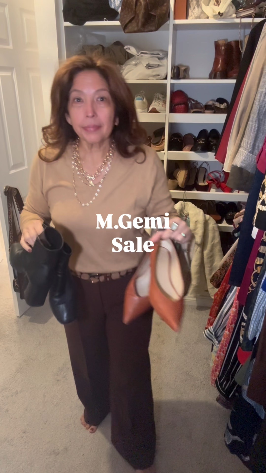 These are my favorite shoes and they are on sale. 25% off today only. 
Choose from the boots, flats, or a kitten heel. 
Use code PERFECTPAIR

I am 55 year old mom of two boys/men, a wife, a wardrobe stylist, and post menopausal woman in business who is 14/16 on the bottom, a L on top and I am 5’4”. 
I have been every thing from a size 10-18+#LTKShoeCrush

#LTKWorkwear #LTKSaleAlert