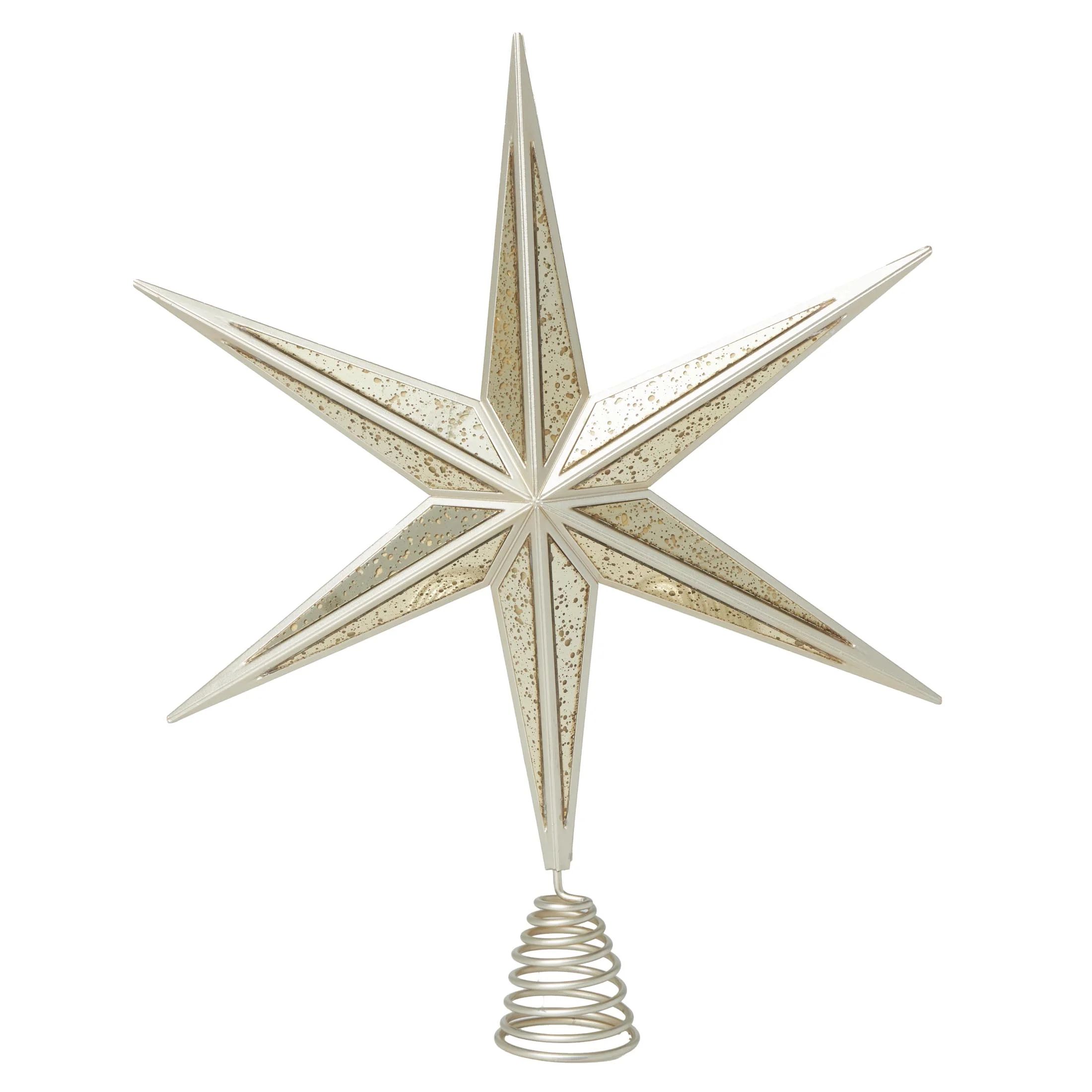 My Texas House, 1 piece Champagne Christmas Star Tree Topper, .13 pounds | Walmart (US)