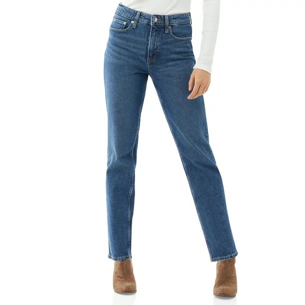 Free Assembly Women's 90 Straight Jeans - Walmart.com | Walmart (US)