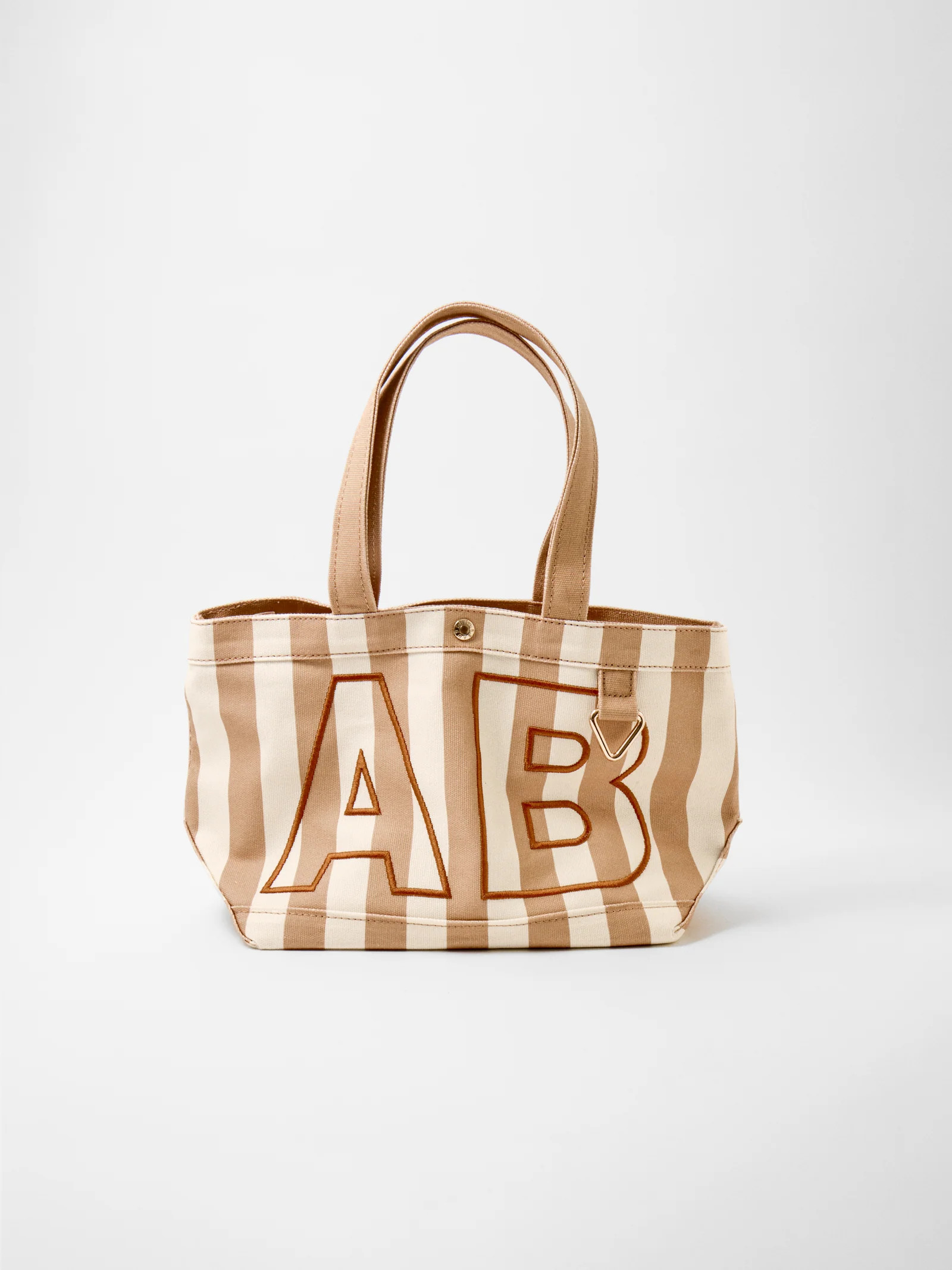 Striped Custom Alpha Tote - Custom Dune | BaubleBar