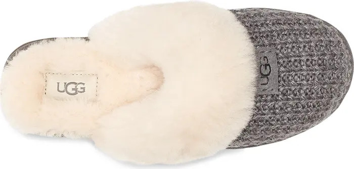 Cozy Knit Genuine Shearling Slipper (Women) | Nordstrom
