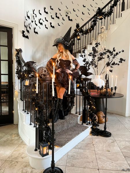 Halloween home. Halloween decor. Halloween staircase. Witch costume  

#LTKhome #LTKSeasonal #LTKHalloween