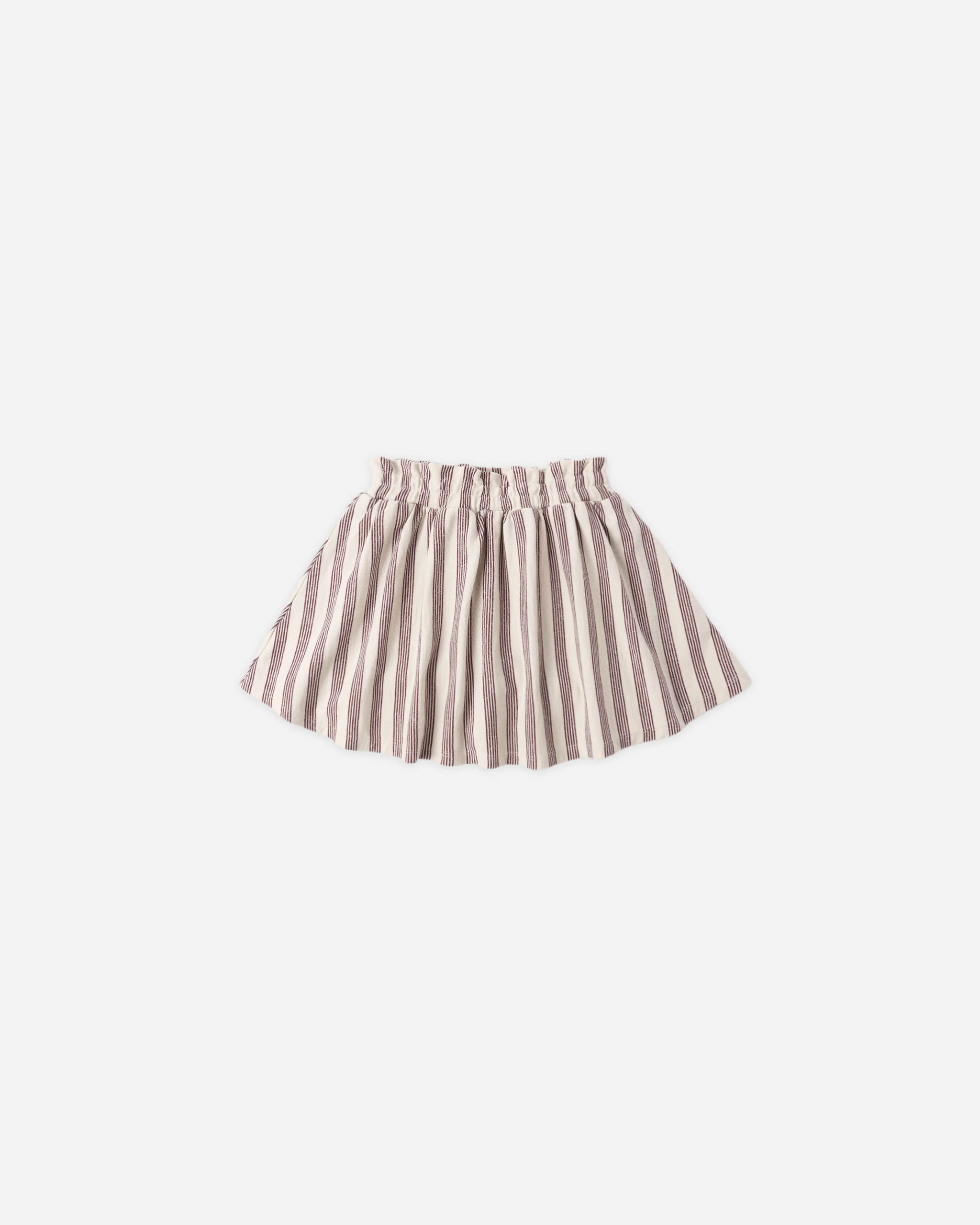 Sasha Skort Brown Stripe | Rylee + Cru