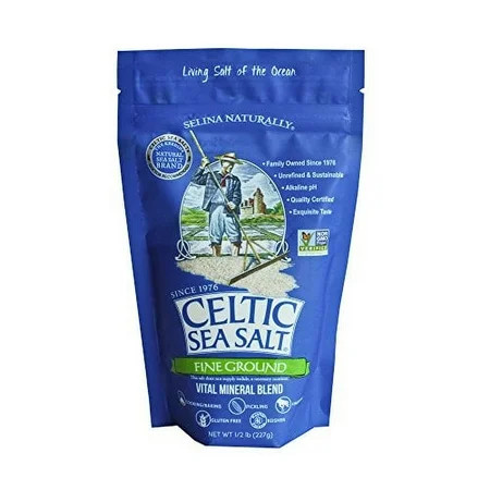 Celtic Sea Salt, Fine Ground Resealable Bag, 8 oz | Walmart (US)